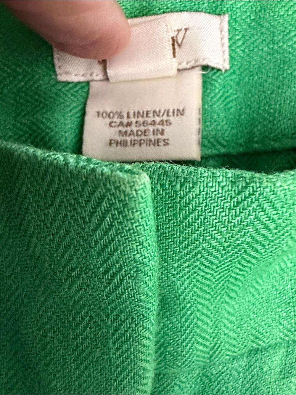 J. Crew Kelly Green 100% Linen City Fit / Café Trousers. - Picture 8 of 9